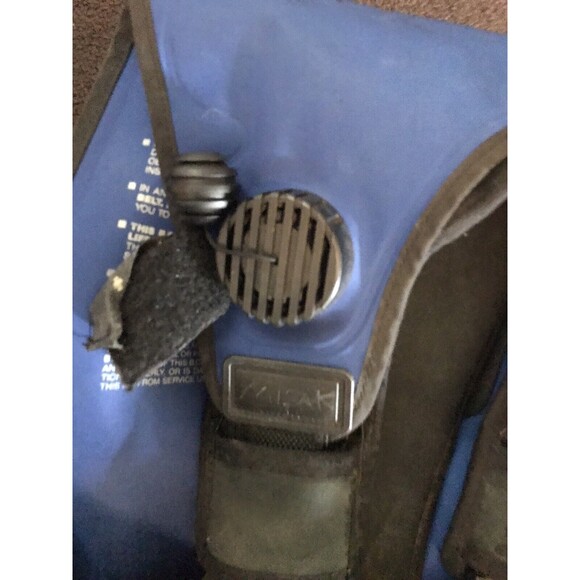 Vintage Men's Cousteau Blue Red Weighted Scuba Dive BCD Vest Untested - Picture 4 of 5